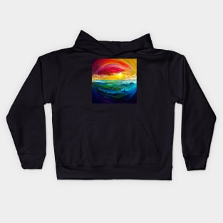 World of Rainbows - best selling Kids Hoodie